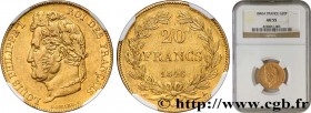 LOUIS-PHILIPPE I
Type : 20 francs or Louis-Philippe, Domard 
Date : 1846 
Mint name / Town : Paris 
Quantity minted : 102661 
Metal : gold 
Millesimal...