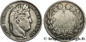 LOUIS-PHILIPPE I
Type : 5 francs IIe type Domard Hybride, tranche en relief 
Date : 1831 
Mint name / Town : Toulouse 
Quantity minted : --- 
Metal : ...