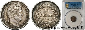 LOUIS-PHILIPPE I
Type : 25 centimes Louis-Philippe 
Date : 1846 
Mint name / Town : Bordeaux 
Quantity minted : 12058 
Metal : silver 
Millesimal fine...