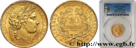 II REPUBLIC
Type : 20 francs or Cérès 
Date : 1849 
Mint name / Town : Paris 
Quantity minted : 61092 
Metal : gold 
Millesimal fineness : 900  ‰
Diam...