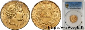 II REPUBLIC
Type : 20 francs or Cérès 
Date : 1850 
Mint name / Town : Paris 
Quantity minted : --- 
Metal : gold 
Millesimal fineness : 900  ‰
Diamet...