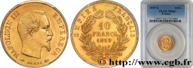 SECOND EMPIRE
Type : 10 francs or Napoléon III, tête nue 
Date : 1859 
Mint name / Town : Paris 
Quantity minted : 10078154 
Metal : gold 
Millesimal ...