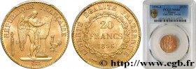 III REPUBLIC
Type : 20 francs or Génie, Troisième République, différent torche 
Date : 1896 
Mint name / Town : Paris 
Quantity minted : --- 
Metal : ...
