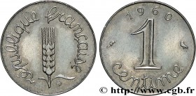V REPUBLIC
Type : Pré-série sans le mot ESSAI de 1 centime Épi 
Date : 1960 
Mint name / Town : Paris 
Quantity minted : --- 
Metal : stainless steel ...