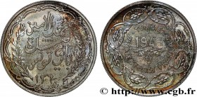 TUNISIA - FRENCH PROTECTORATE
Type : Essai au module de 10 Francs 
Date : 194 (5) 
Mint name / Town : Paris 
Quantity minted : --- 
Metal : silver 
Mi...