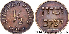 PALESTINE
Type : 1/2 Piastre 
Date : 1885 
Mint name / Town : Paris 
Quantity minted : -- 
Metal : bronze 
Diameter : 23,5  mm
Orientation dies : 12  ...