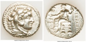 MACEDONIAN KINGDOM. Alexander III the Great (336-323 BC). AR tetradrachm (26mm, 17.04 gm, 5h). Choice VF, brushed. Early posthumous issue of Tyre, dat...