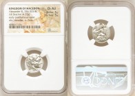 MACEDONIAN KINGDOM. Alexander III the Great (336-323 BC). AR drachm (18mm, 4.25 gm, 6h). NGC Choice AU 5/5 - 5/5. Posthumous issue of Abydus (?), ca. ...