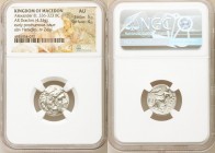 MACEDONIAN KINGDOM. Alexander III the Great (336-323 BC). AR drachm (17mm, 4.33 gm, 1h). NGC AU 5/5 - 4/5. Posthumous issue of Lampsacus, ca. 310-301 ...