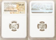 MACEDONIAN KINGDOM. Alexander III the Great (336-323 BC). AR drachm (16mm, 12h). NGC Choice XF. Posthumous issue of Magnesia ad Maeandrum, ca. 319-305...