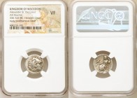 MACEDONIAN KINGDOM. Alexander III the Great (336-323 BC). AR drachm (17mm, 12h). NGC VF. Early posthumous issue of Lampsacus, ca. 323-317 BC. Head of ...