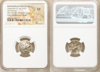 MACEDONIAN KINGDOM. Alexander III the Great (336-323 BC). AR drachm (18mm, 11h). NGC VF. Early posthumous issue of Colophon, under Philip III Arrhidae...