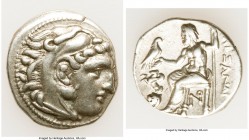 MACEDONIAN KINGDOM. Alexander III the Great (336-323 BC). AR drachm (18mm, 4.22 gm, 9h). Choice VF. Posthumous issue of Lampsacus, ca. 310-301 BC. Hea...