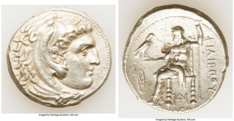MACEDONIAN KINGDOM. Philip III Arrhidaeus (323-317 BC). AR tetradrachm (27mm, 17...