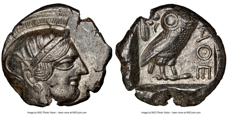 ATTICA. Athens. Ca. 440-404 BC. AR tetradrachm (26mm, 17.30 gm, 12h). NGC Choice...