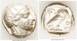 ATTICA. Athens. Ca. 440-404 BC. AR tetradrachm (24mm, 17.14 gm, 2h). About XF. Mid-mass coinage issue. Head of Athena right, wearing crested Attic hel...