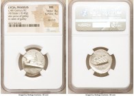 LYCIA. Phaselis. Ca. 4th century BC. AR stater (mm, 10.40 gm, 11h). NGC MS 4/5 - 4/5, die shift. Prow of galley right with fighting platform, gunwale ...
