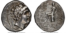 SELEUCID KINGDOM. Alexander I Balas (152/1-145 BC). AR drachm (18mm, 12h). NGC XF. Antioch on the Orontes, undated with primary and secondary controls...
