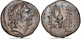 SELEUCID KINGDOM. Tryphon (ca. 142-138 BC). AR drachm (17mm, 3.57 gm, 12h). NGC Choice AU 5/5 - 2/5, edge chip. Antioch on the Orontes. Diademed head ...