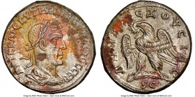 SYRIA. Antioch. Trajan Decius (AD 249-251). BI tetradrachm (26mm, 12.27gm, 1h). NGC MS 4/5 - 3/5. 3rd issue, 7th officina, AD 250-251. AYT K Γ MЄ KY T...