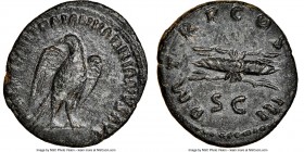 Hadrian (AD 117-138). AE quadrans (18mm, 6h). NGC VF, smoothing. Rome, AD 121-122. IMP CAESAR TRAIAN HADRIANVS AVG, eagle, standing right, head left, ...
