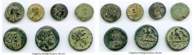 ANCIENT LOTS. Greek. Mixed. Ca. 2nd century BC. Lot of seven (7) AE issues (19-25mm). Fine-About VF. Includes: Various cities, issuers and themes. Sev...