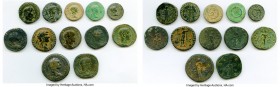 ANCIENT LOTS. Roman Imperial. AD 3rd century. Lot of twelve (12) mixed AE sestertii, dupondii, as. Choice Fine-Choice VF. Includes: Twelve (12) AE ses...