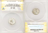 ANCIENT LOTS. Roman Imperial. Julia Domna (AD 193-217). Lot of six (6) AR denarii. ANACS VF 35. Includes: various types of Julia Domna denarii. Total ...