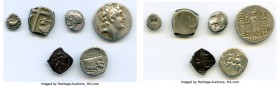 ANCIENT LOTS. Mixed. Ca. 6th-2nd century BC. Lot of six (6) AR issues (7-17mm). Fine-VF. Includes: Celtic x 1 / Greek x 5. Six (6) coins in lot. SOLD ...