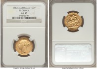 Victoria gold "St. George" Sovereign 1882-S AU55 NGC, Sydney mint, KM7, S-3858D. AGW 0.2355 oz.

HID09801242017

© 2020 Heritage Auctions | All Ri...