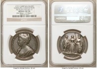 Caroline silver "Coronation" Medal 1727 AU50 NGC, Eimer-512, MI-480/8. 34.9mm. 17.9gm. By John Croker. Issued for the coronation of Queen Caroline. CA...