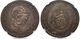 George III Bank Dollar of 5 Shillings 1804 AU58 NGC, KM-Tn1. An exceptional example of this popular Bank of England coinage for the grade, with almost...