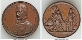 Lord Hutchinson bronze "Peace Treaty of Egypt" Medal 1801 AU, Eimer-934, BHM-509, Bram-2161. 40.8mm. 36.16gm. By T. Webb and A. Dupre. From Mudie's Na...