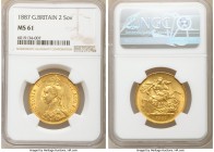 Victoria gold 2 Pounds 1887 MS61 NGC, KM768, S-3865. Jubilee head. Displays a fully lustrous reverse. AGW 0.4710 oz.

HID09801242017

© 2020 Herit...