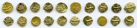 Cochin 10-Piece Lot of Uncertified gold Fanams ND (17th-18th Century) XF, Fr-1504. Average size 8mm. Average weight 0.37gm. Sold as is, no returns. 
...