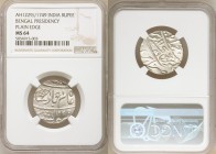 British India. Bengal Presidency 5-Piece Lot of Certified Rupees AH 1229 Year 17/49 (1815) MS64 NGC, Benares mint, KM42. Plain edge. Sold as is, no re...