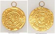 Fatimid. al-Mustansir (AH 427-487 / AD 1036-1094) gold Dinar AH 454 (AD 1062/1063) XF (Looped), Misr mint, A-719A, SICA VI-702-703, 21.7mm. 4.33gm. 
...