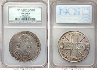 Peter I Rouble 1724 Fine Details (Polished) NGC, KM-162.4, Diakov-1488. Polished long ago and now retoned. 

HID09801242017

© 2020 Heritage Aucti...