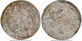 Horn. Philip of Montmorency Daalder ND (1540-1568) XF45 NGC, Dav-8679. Depicting a scene of St. Martin providing a cloak to a beggar and commonly refe...