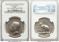 George VIII 3-Piece Lot of Certified Fantasy Crowns 1936-Dated NGC, 1) Australia: Crown - PR66, KM-X1A, Geoffrey Hearn issue 2) Great Britain: Crown -...