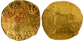 Punch Marked Gold Pagoda Coin of Bijjala of Kalachuries of Kalyana.