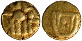 Gold Fanam Coin of Ambadeva of Kaysthas of Kurnool.