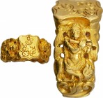 Solid Gold Royal Signet Ring of Vijayanagara Empire.