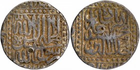 Silver One Rupee Coin of Akbar of Malpur Dar ul Khilafa Mint.