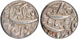 Extremely Rare Silver One Rupee Akbar of Qila Bandhu Mint.