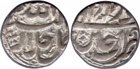 Very Rare Silver One Rupee Coin of Akbar of Ujjain Mint of Khurdad Month.
