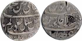 Sliver One Rupee Coin of Azimabad Mint of Bengal Presidency.