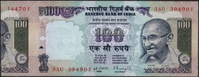 Error One Hundred Rupees Banknote Signed by C Rangarajan of Republic India.