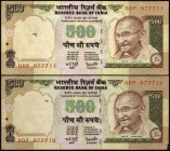 Error Five Hundred Rupees Banknotes Signed by Y V Reddy of Republic India.