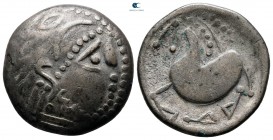 Eastern Europe. Mint in the northern Carpathian region  200-100 BC. "Schnabelpferd" type. Tetradrachm AR